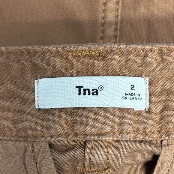 Tna Aritzia Women Utility Cargo Pants Size 2 Cotton Wide Leg C068 -21 - Picture 9 of 16